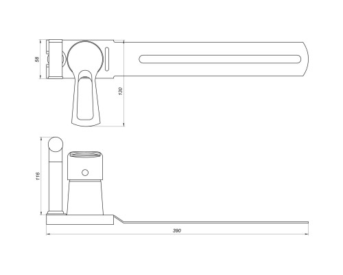 Змішувач для біде Globus Lux SEVA GLSV-0206