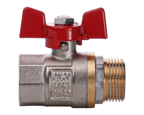 Кран кульовий прямий Q PROFESSIONAL    3/4″ ЗВ КБ PN40 QP152