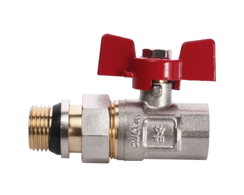 Кран кульовий прямий з американкою WATERVALVE Q003  NV-V123 1/2″ ЗB