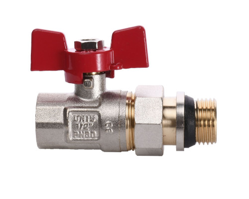 Кран кульовий прямий з американкою WATERVALVE Q003  NV-V123 1/2″ ЗB