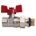 Кран кульовий прямий з американкою WATERVALVE Q003  NV-V123 1/2″ ЗB