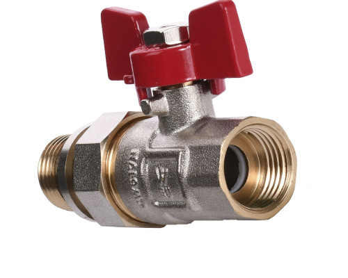 Кран кульовий прямий з американкою WATERVALVE Q003  NV-V123 1/2″ ЗB