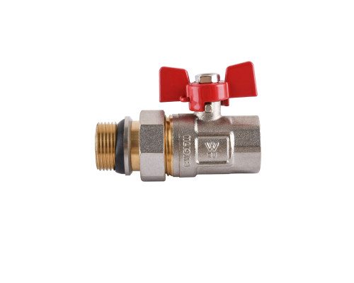 Кран кульовий прямий з американкою WATERVALVE Q003  NV-V343 3/4″ ЗB