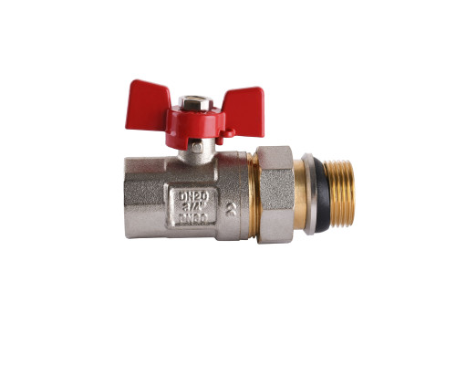 Кран кульовий прямий з американкою WATERVALVE Q003  NV-V343 3/4″ ЗB