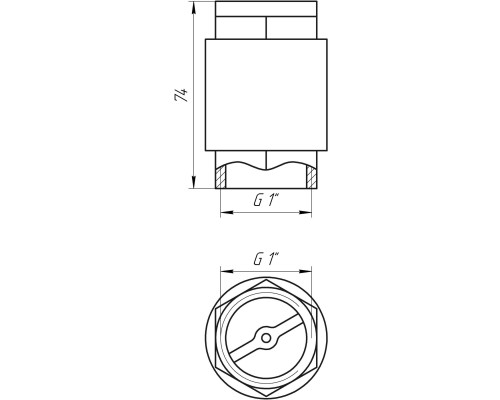 Клапан зворотного ходу води SELBA 1″ SL1541