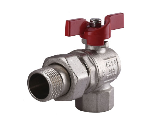 Кран кульовий кутовий з американкою SELBA  3/4″ SL1543