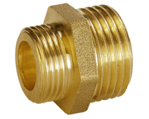 Ніпель редукційний 3/4″х1/2″ЗЗ латунний А0511А
