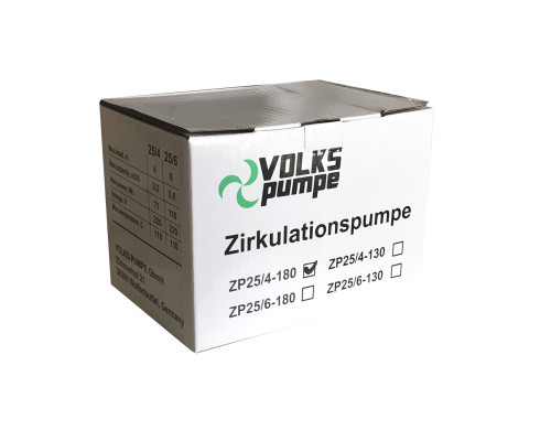 Насос циркуляційний VOLKS pumpe  ZP25/4 180мм + гайки