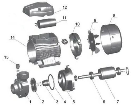 Насос вихровий VOLKS pumpe QB60 0,37кВт