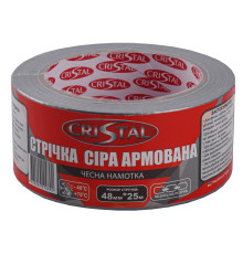 Стрічка армована  CRISTAL 48мм х 25м сіра
