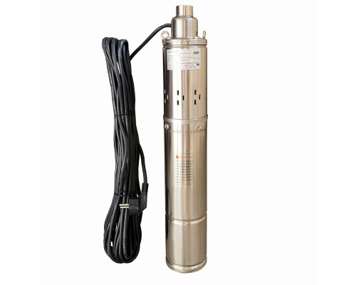 Насос свердловинний шнековий VOLKS pumpe 4QGD 2,5-60-0,75кВт 4 дюйми +кабель 15м