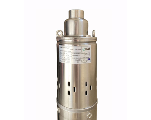 Насос свердловинний шнековий VOLKS pumpe 4QGD 2,5-60-0,75кВт 4 дюйми +кабель 15м