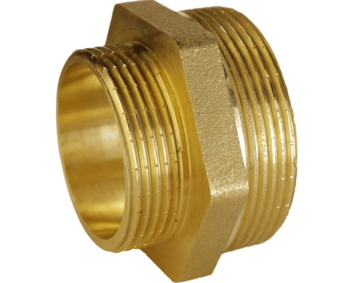 Ніпель редукційний 1 1/2″х1 1/4″ЗЗ латунний А0522А