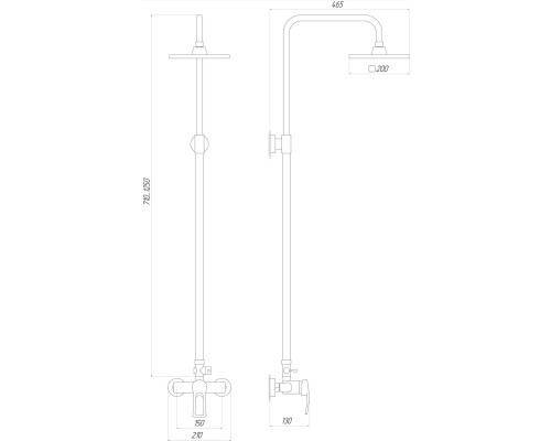 Душова система Globus Lux SEVA GLSV-0088