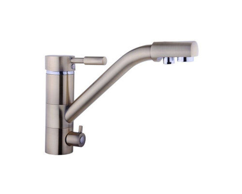 Змішувач для кухні під осмос Globus Lux LAZER GLLR-0555-BBRONZ