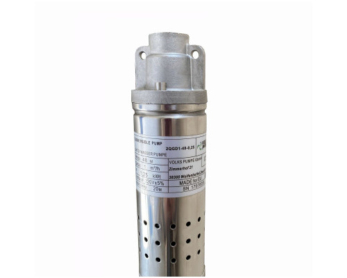 Насос свердловинний шнековий  VOLKS pumpe  2QGD 1-48-0,25кВт 2 дюйми! + кабель 15м