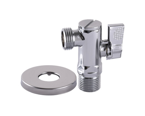Кран кульовий кутовий з фільтром SOLOMON 1/2″x3/4″ А7041(7043)