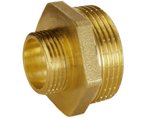 Ніпель редукційний 1 1/2″х 3/4″ЗЗ латунний А0510А