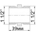 Ніпель 1 1/2″ЗЗ латунний 526-1Б
