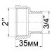 Перехідник редукційний 2″х 3/4″ВЗ латунний 623-1Б