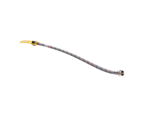 Шланг нержавіюча сталь ECO FIX 1/2″х1/2″ ЗВ  0,6 м EPDM