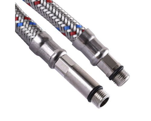 Шланг нержавіюча сталь ECO FIX М10х1/2″ 0,4 м ПАРА EPDM