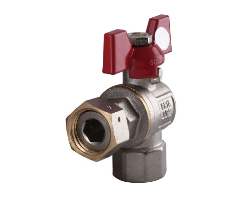 Кран кульовий кутовий з накидною гайкою SOLOMON 1/2″ ВВ PN40 160401