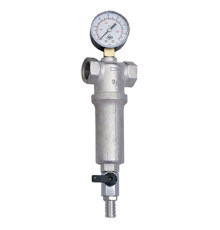 Фільтр з краном та манометром SOLOMON   3/4″  NV - 5024