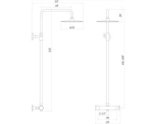Душова система Globus Lux DS0040S