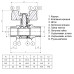 Кран кульовий прямий Q PROFESSIONAL    1/2″ ЗЗ КБ PN40 QP153