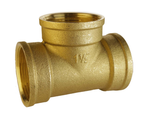 Трійник 1 1/2″ВВВ латунний A0207-1А
