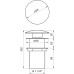 Донний клапан Globus Lux HG15-02A BR (Click-clack)