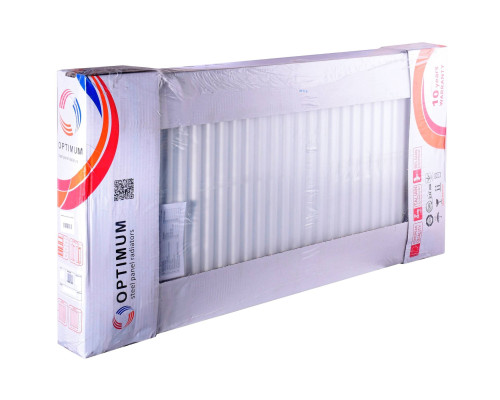 Радіатор сталевий 22/500х1300 низ-справа/бок OPTIMUM (без клапана INNER)