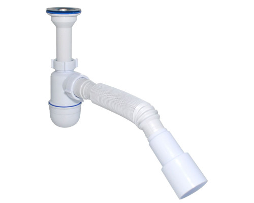 Сифон Waterstal А-32019 під умивальник 1 1/2″ з гнучкою трубою