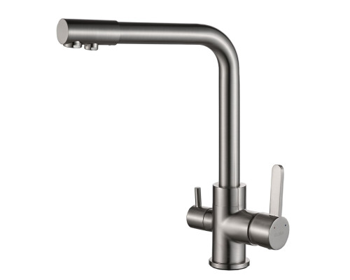 Змішувач для кухні під осмос Globus Lux LAZER GLLR-0444-8-STSTEEL
