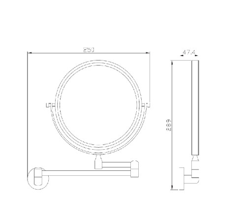 Дзеркало настінне Perfect Sanitary Appliances SP 8158
