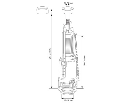 Зливний механізм SIAMP 22-STORM 21103-00022-014