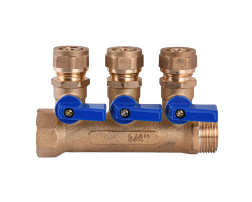 Колектор CRISTAL 3/4х16 ″3-ою з перекриванням (NM-1018)