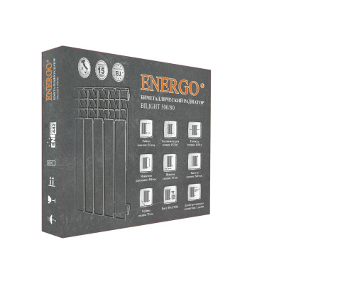 Радіатор біметалевий секційний 500/80 BILIGHT ENERGO