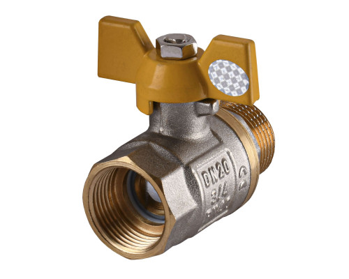 Кран кульовий прямий SOLOMON 3/4″ ЗВ ЖБ  PN40 B1008