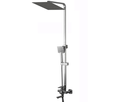Душова система Globus Lux VAN-DS0026 Milano Лійка.Тропік30*30см нерж з виливом латунь-Штанга H=135см