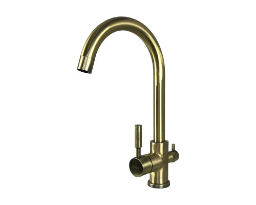 Змішувач для кухні під осмос Globus Lux LAZER GLLR-0333-9-BRONZE