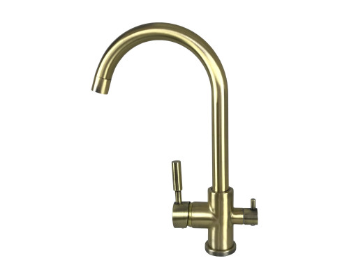 Змішувач для кухні під осмос Globus Lux LAZER GLLR-0333-9-BRONZE