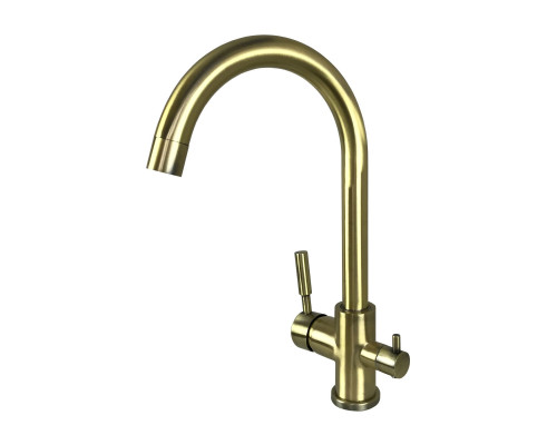 Змішувач для кухні під осмос Globus Lux LAZER GLLR-0333-9-BRONZE
