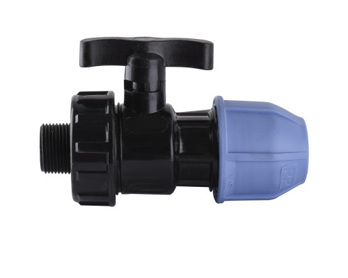 Кран кульовий ПНД Vsplast 25*3/4 '' ЗР 6003