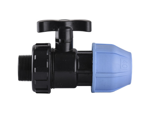 Кран кульовий ПНД Vsplast 40*1 1/4 '' ЗР 6003