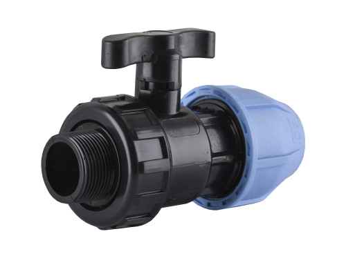 Кран кульовий ПНД Vsplast 40*1 1/4 '' ЗР 6003
