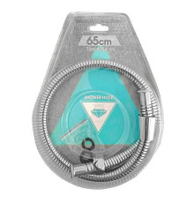 Шланг для душу TOPAZ TSH-6004-65 хром 65см посилений, Blister