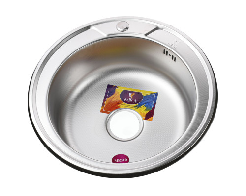 Мийка кухонна врiзна кругла 510х180 Decor MR 510 D Mira