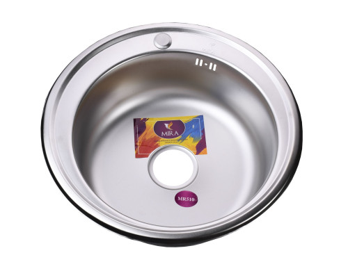 Мийка кухонна врiзна кругла 510х180 Satin MR 510 E Mira